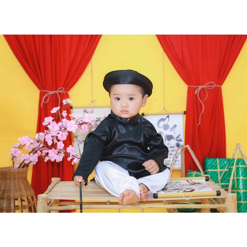 Áo dài ông đồ kèm khăn đóng