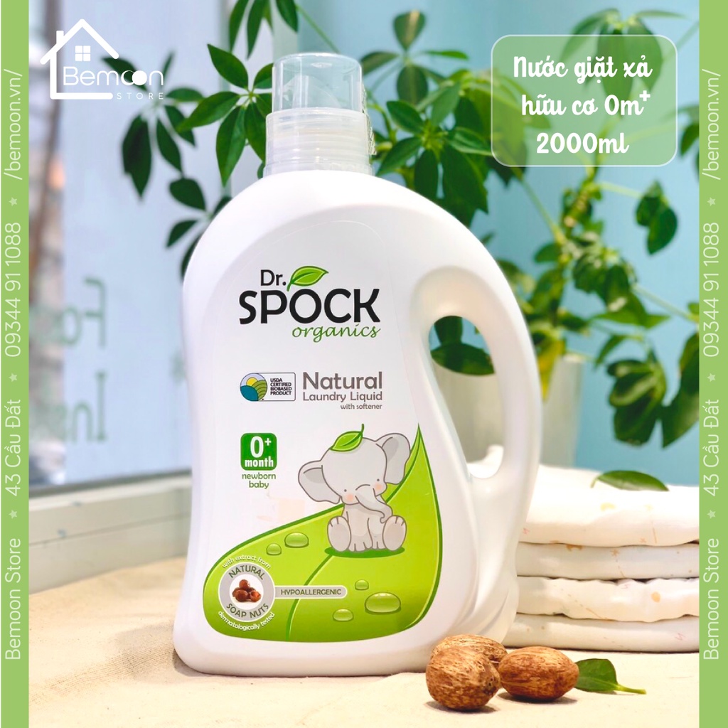 Nước giặt xả hữu cơ Dr. Spock Oraganic 0m (800ml / 2L / 3L)