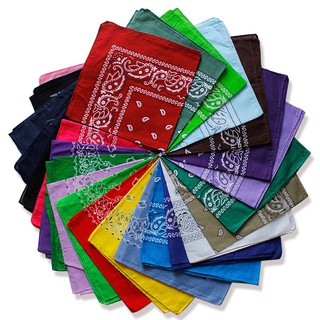 Khăn Vuông Headband Turban Bandana Đa Năng Họa Tiết Cá Tính Nam Nữ 55x55 cm