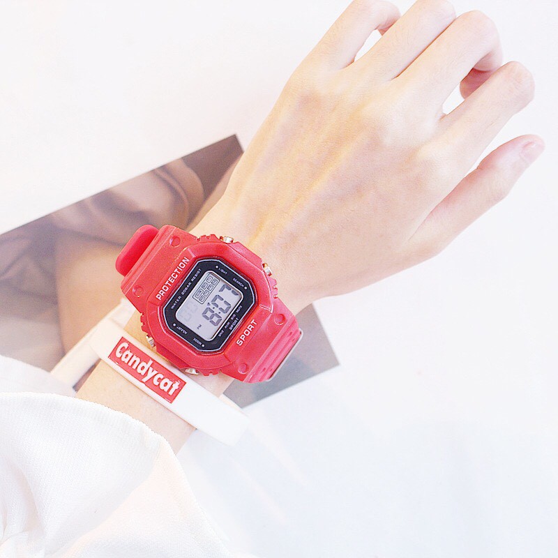 Đồng Hồ Nam Nữ PROTECTION SPORT Mặt Vuông Thể Thao Cực Hot | BigBuy360 - bigbuy360.vn