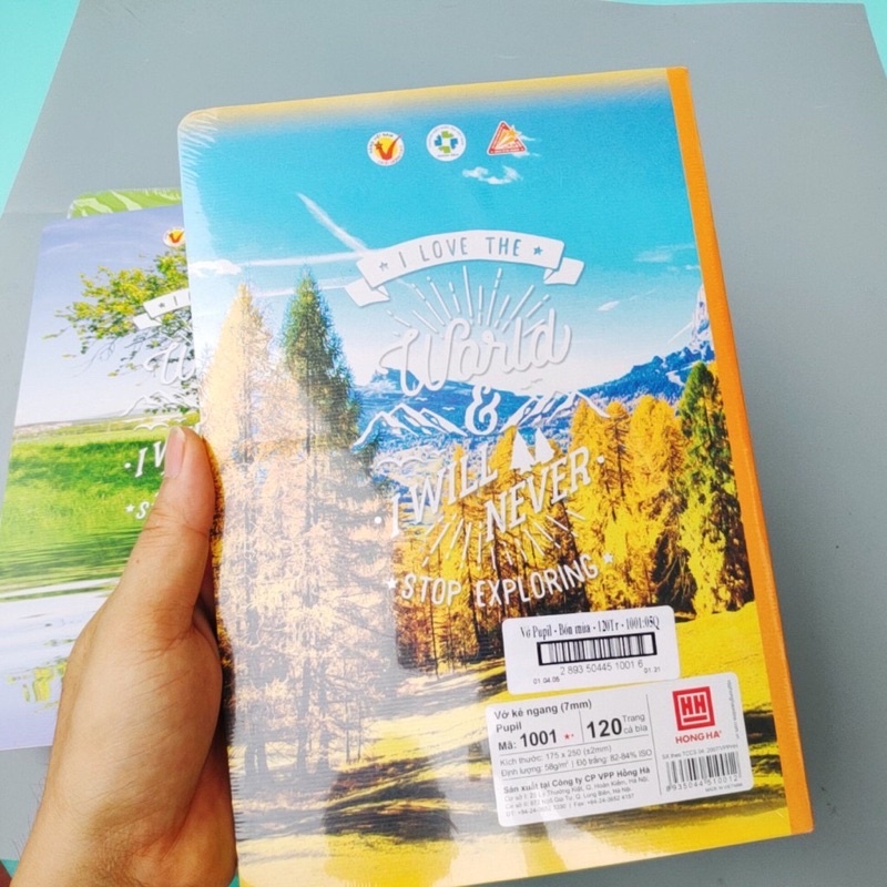 Vở kẻ ngang 120 trang bốn mùa Hồng Hà- vở dùng cho học sinh cấp 2