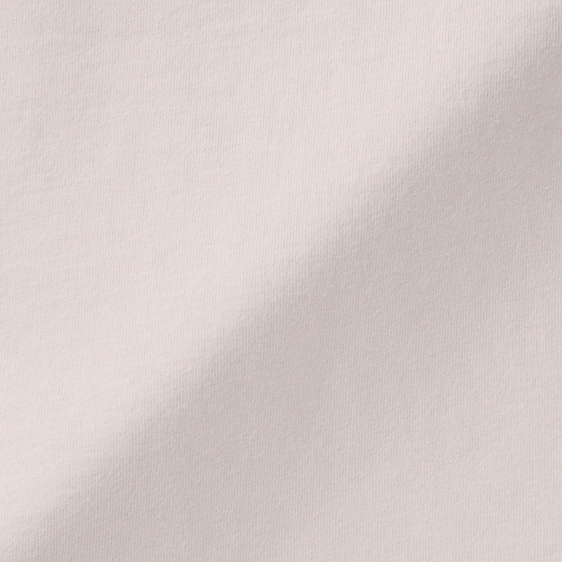 Muji Áo Thun Vải Jersey Cotton Ấn Độ Cổ Tròn