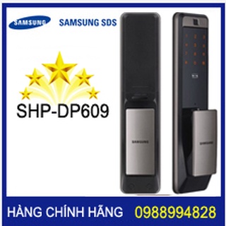 Khóa cửa thông minh samsung SHP DP 609 chính hãng màu bạc