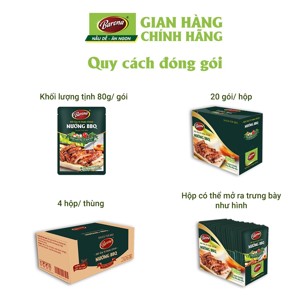 Mã ltbauab04 giảm đến 20k đơn 99k gia vị nướng bbq barona 80g ướp ngon - ảnh sản phẩm 5