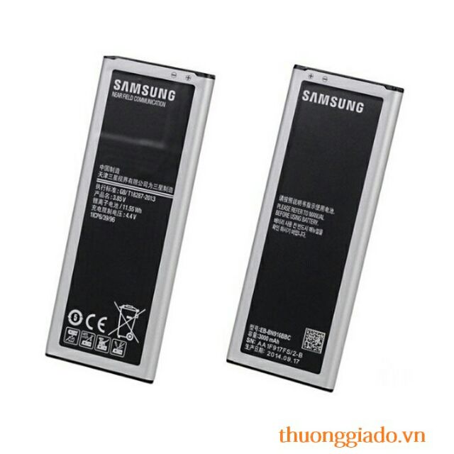 Pin Samsung Note 4 xịn 2 sim 3000mah /N916 xịn có bảo hành