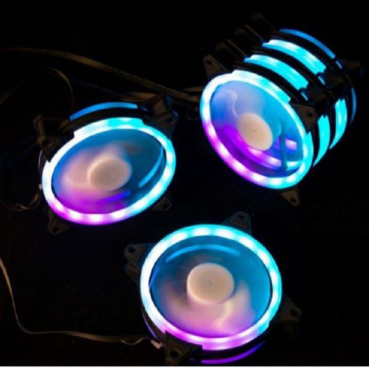 Fan Case Led RGB Dual Ring tặng vít