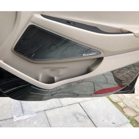 Ốp Tapli cánh cửa và màng loa xe Hyundai Tucson 2016-2021 Titan Cao Cấp, ốp táp li Tucson