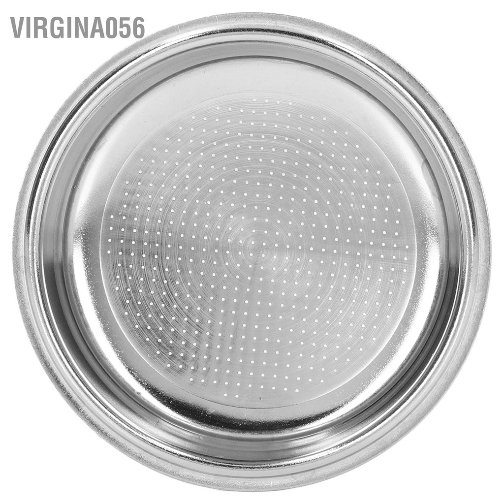 Virgina056 Bộ lọc Portafilter cà phê bằng thép không gỉ Rổ bộ 1 cốc xốp cho tay cầm 51mm