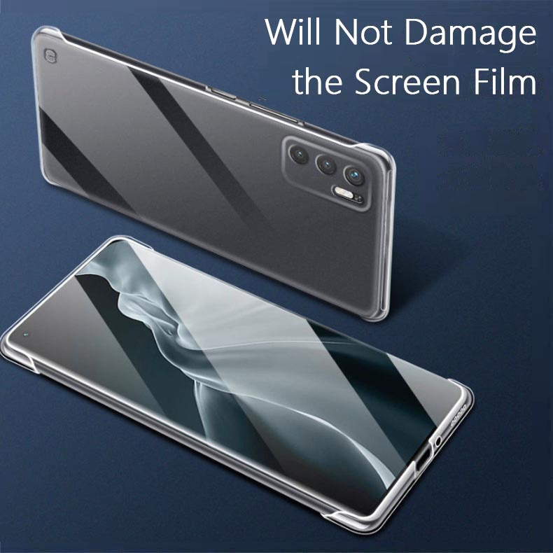 Bộ 2 Ốp Điện Thoại PC Mỏng Trong Suốt Không Viền Cho Redmi K50 Pro K30 Xiaomi Redmi Note 10 Pro Note 11 Plus Poco F3 K40