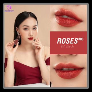 Son kem lì cao cấp Roses Matte Lipstick - Đỏ Gạch Nâu