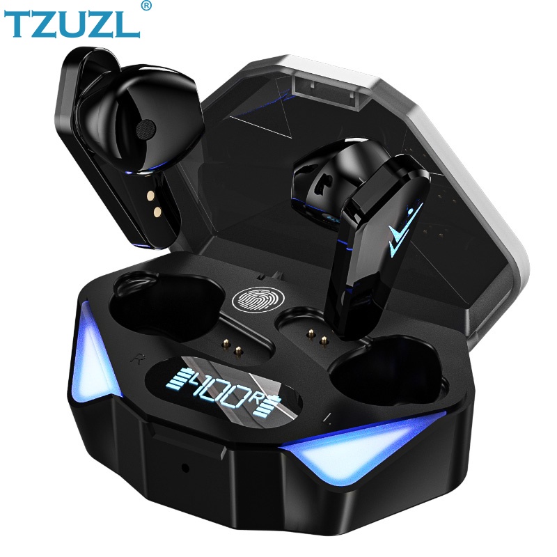 Tai nghe nhét tai không dây Tzuzl X15 có micro và đèn led sang trọng cao cấp kèm phụ kiện