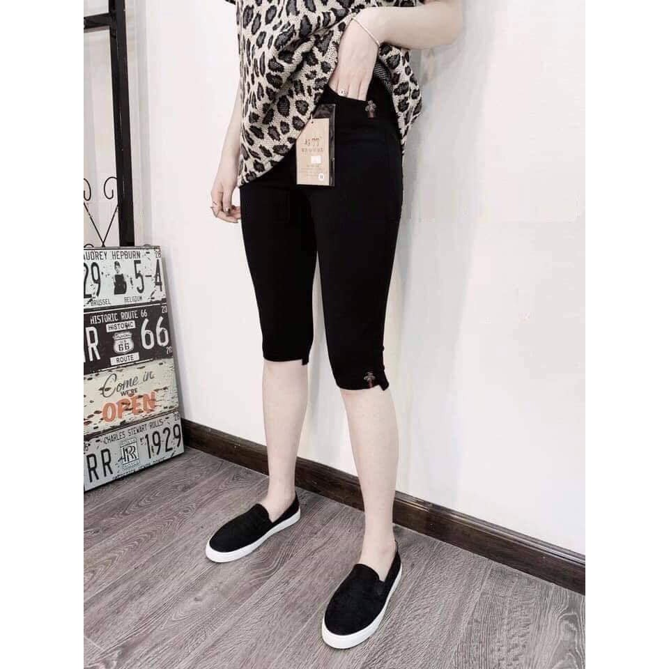 Quần Ngố Nữ 1RUBY🍀FRRESHIP🍀 Quần Legging Lửng Chất Umi Co Giãn 4 Chiều Không Ra Màu | BigBuy360 - bigbuy360.vn