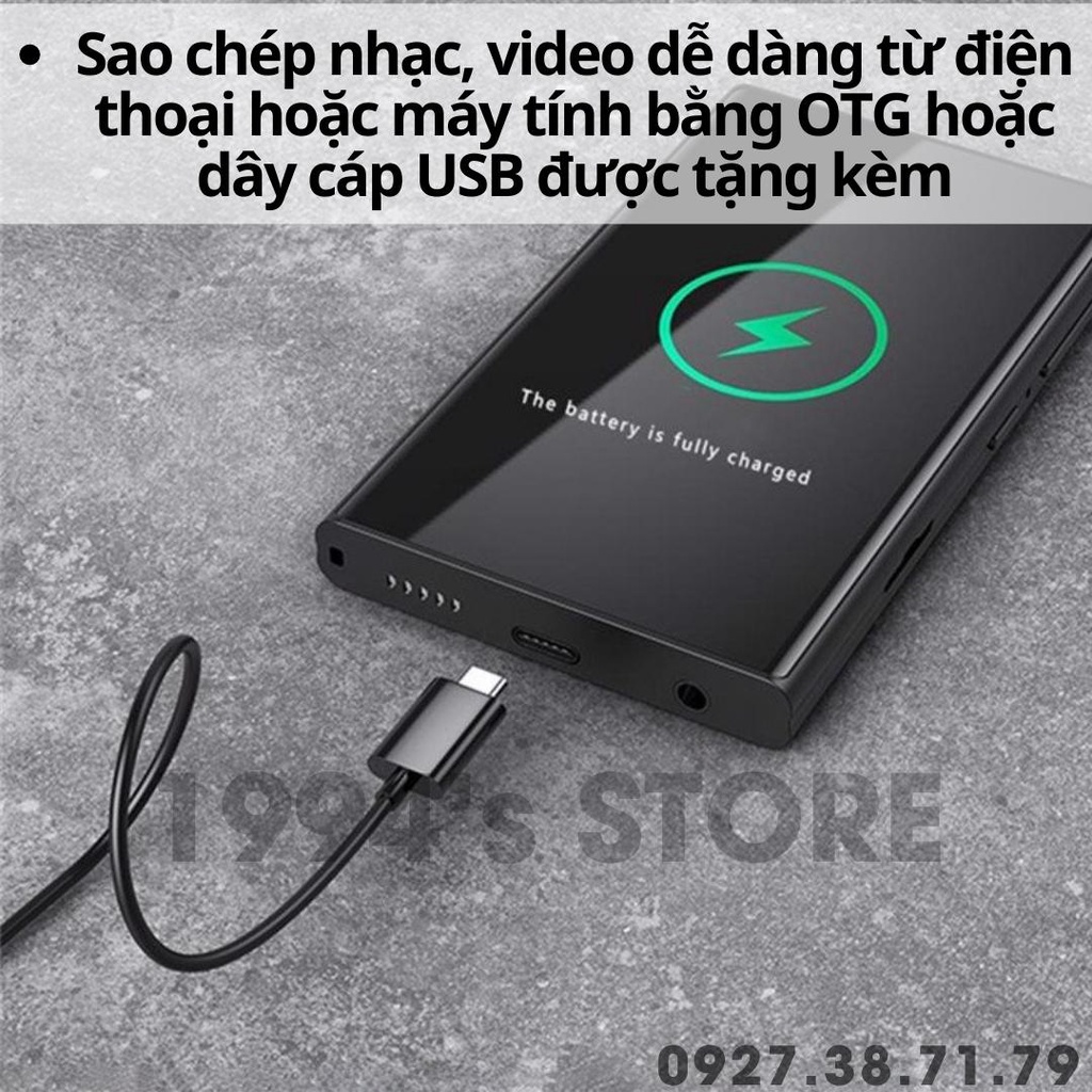 [CÓ SẴN] Máy Nghe Nhạc RUIZU H10 Bluetooth 5.0 Lossless - Bản 2022 - Màn hình lớn có cảm ứng, Bộ nhớ 16Gb - Có loa ngoài