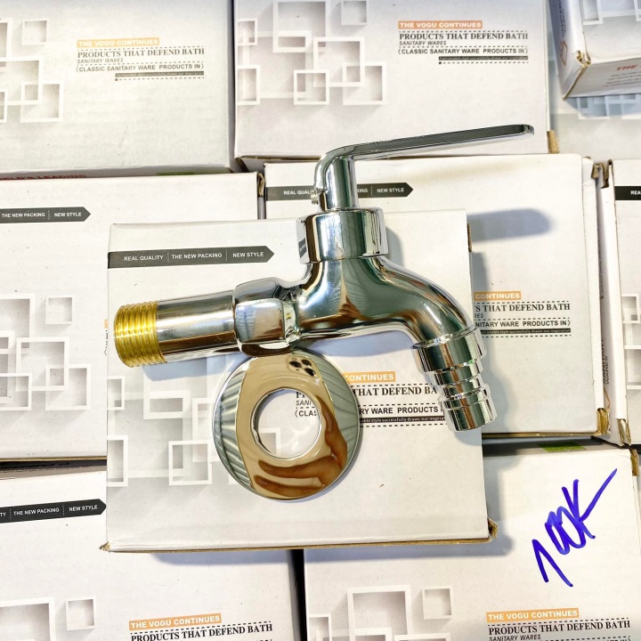 Vòi nước inox 304, chân đồng hàng bóng cao cấp