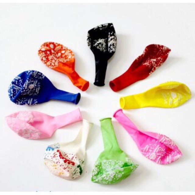 Bong Bóng In Chữ HappyBirthday Bịch 100q