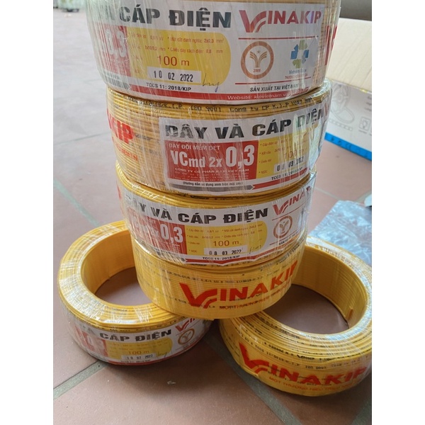 Dây và Cáp điện 2x0,3 vinakip.