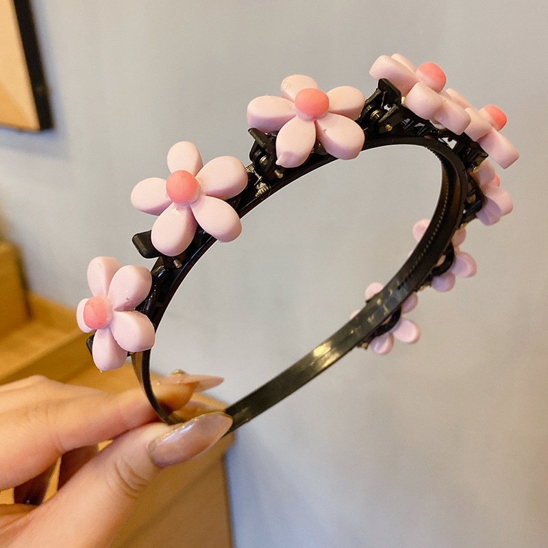 Băng đô đính hoa dễ thương phong cách Hàn Quốc cho nữ