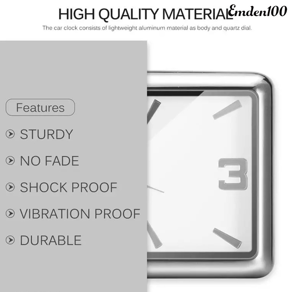 Đồng hồ điện tử tự dính dùng trang trí nội thất xe hơi