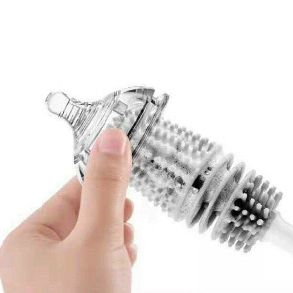1 Cọ Rửa Cốc Chén, Bình Sữa Silicon