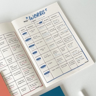 Vở ghi chép 100gsm may gáy Crabit, kẻ ngang dot grid cornel