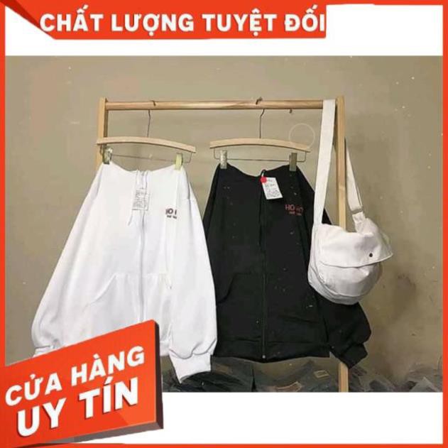 ÁO KHOÁC NỈ NỮ THÊU OHOH CHẤT NỈ NGOẠI FORM RỘNG-UNISEX NAM NỮ MẶC ĐẸP