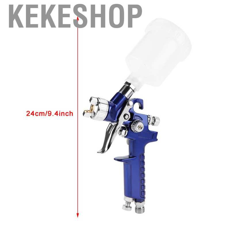 Bộ súng phun sơn mini H-2000A 0.8 / 1.0mm có vòi dung tích 125ml tiện dụng