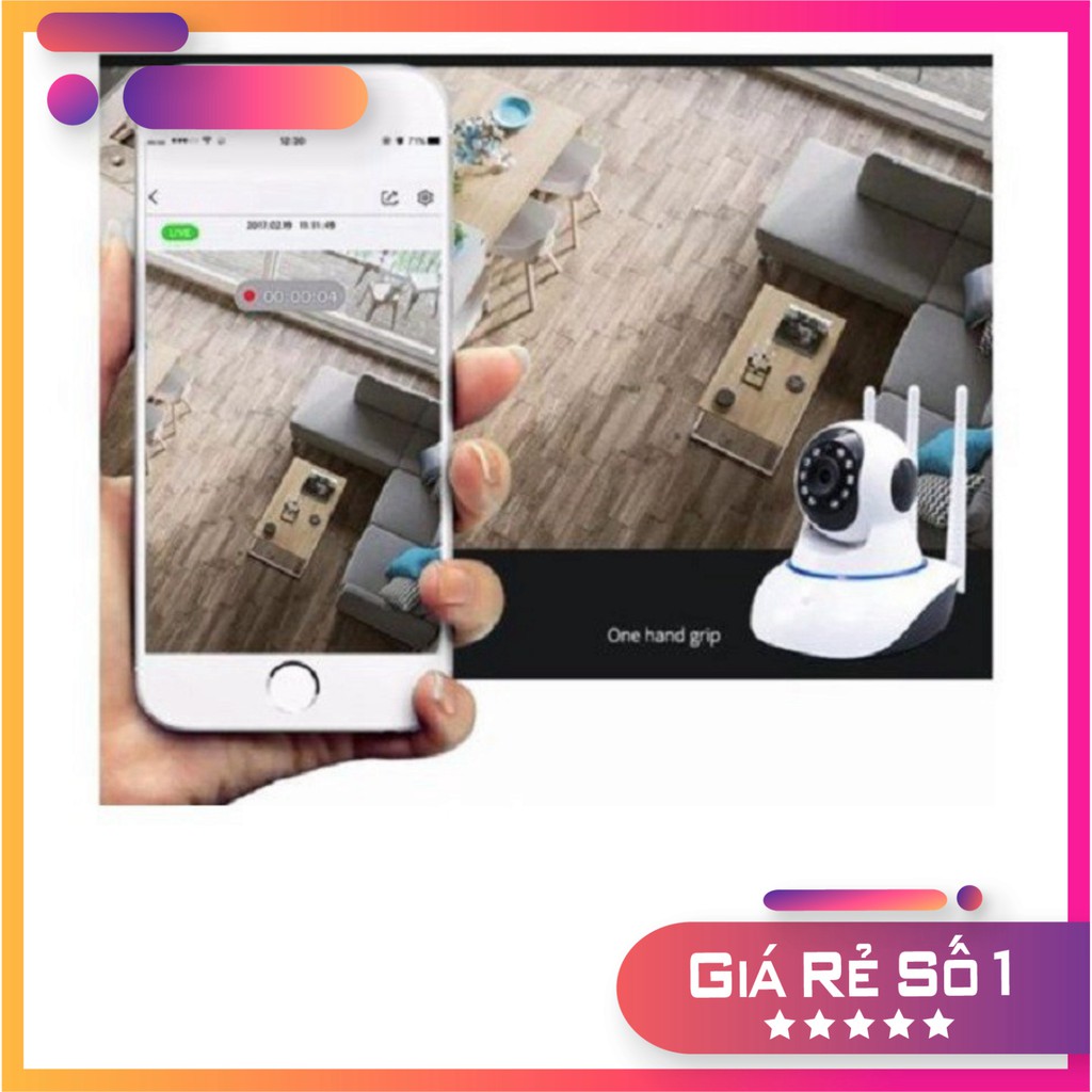 [CỰC RẺ] Camera Ip Yoose 3 Râu Xoay 360 Độ Bắt Wifi Cực Khỏe Hàng Loại 1 Bảo Hành 6 Tháng Có Video Hướng dẫn Tự cài Đặt