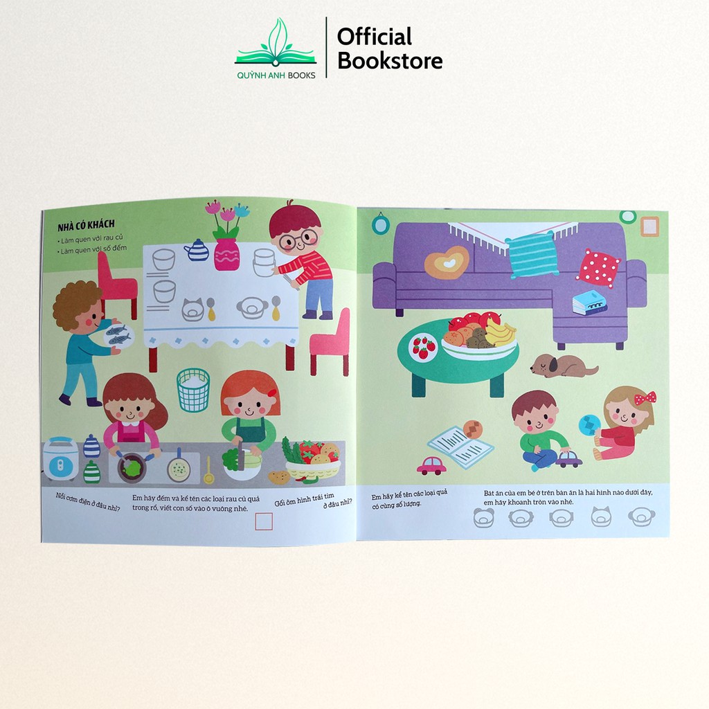 Sách - Sân chơi trí tuệ 5 phút rèn luyện trí não tương tác cho bé 2-6  tuổi  - NPH Pingbooks