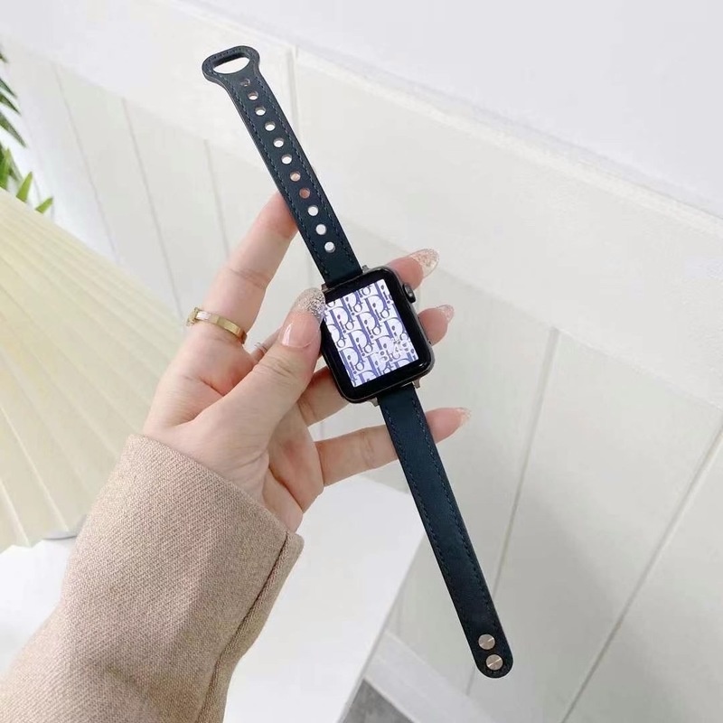 Dây đeo da thích hợp cho đồng hồ thông minh Apple Watch Series 6 Se 2 5 4 3 2 1/iWatch 40mm 44mm 42mm 38mm