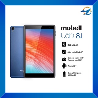 Máy tính bảng mobell tab 8.1 android 11 4g+wifi ram 2g bảo hành 06 tháng
