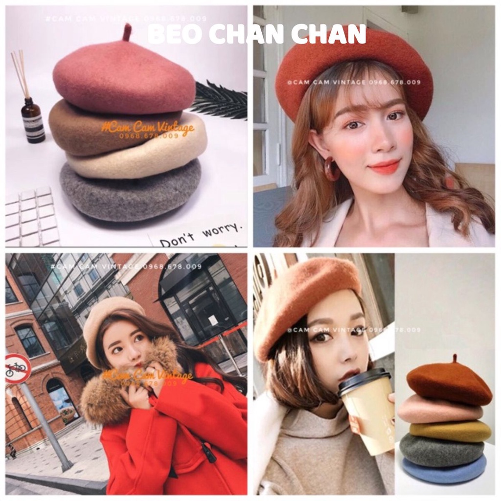 MŨ NỒI BERET DẠ LOẠI XỊN DÀY DẶN