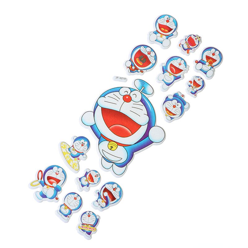 Set 10 Miếng Dán Hình Doraemon 3d Xinh Xắn Dùng Để Trang Trí
