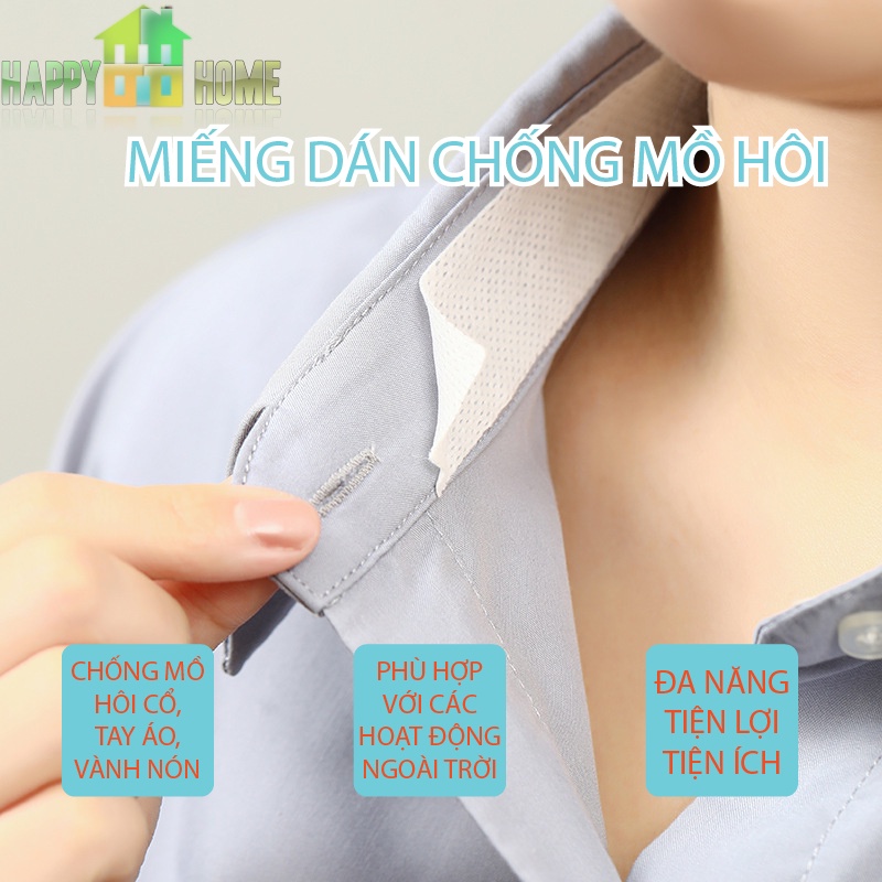 Miếng Dán Thấm Hút Mồ Hôi Cổ Áo, Tay Áo, Nón Dùng 1 Lần Tiện Dụng