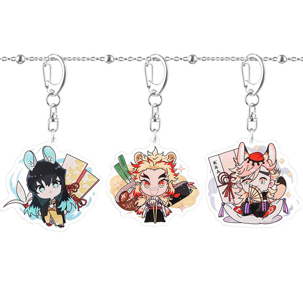 Mmluck Móc Khóa Hình Demon Slayer Kimetsu No Yaiba Thu Nhỏ Inosuke Giyuu