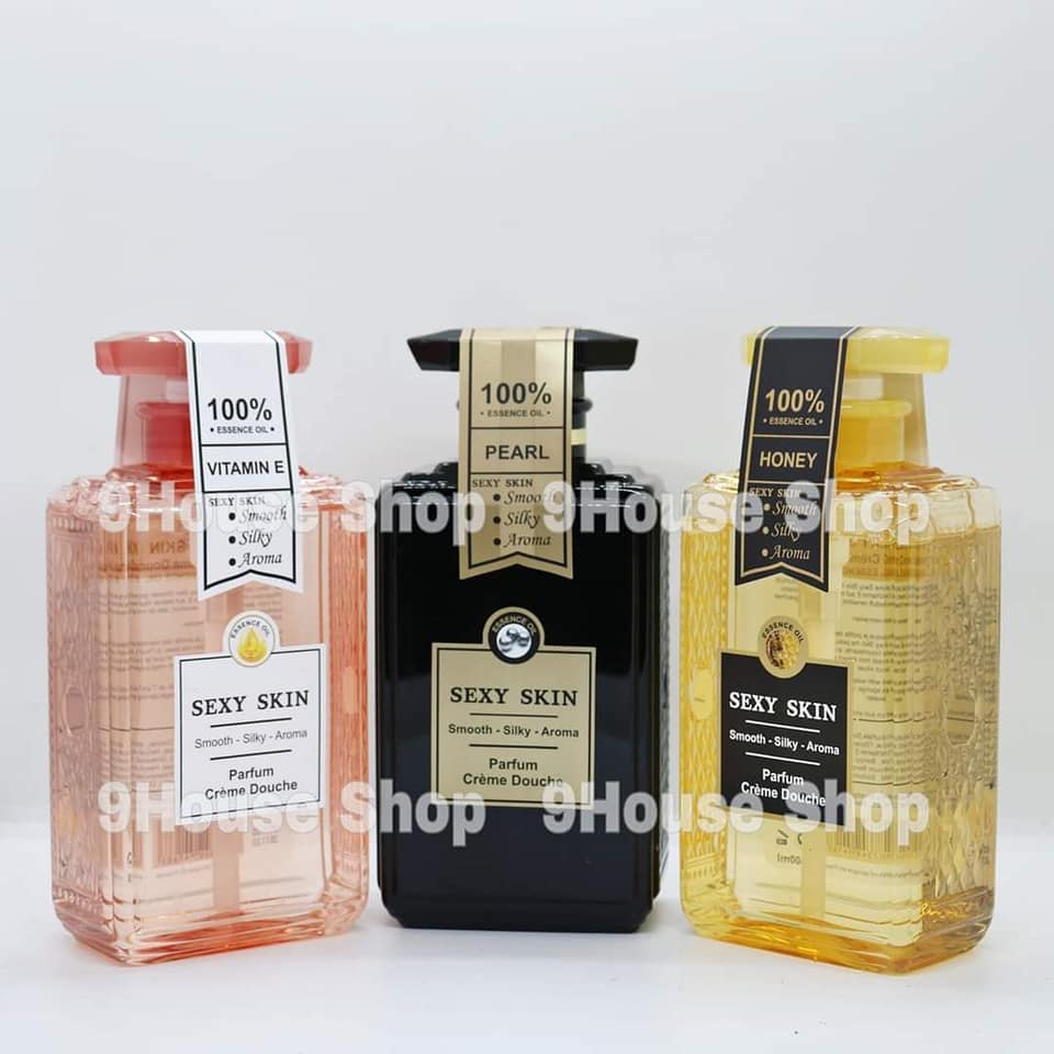 01 Chai Sữa Tắm Hương Nước hoa Sexy Skin 100% Essence Oil 600ml