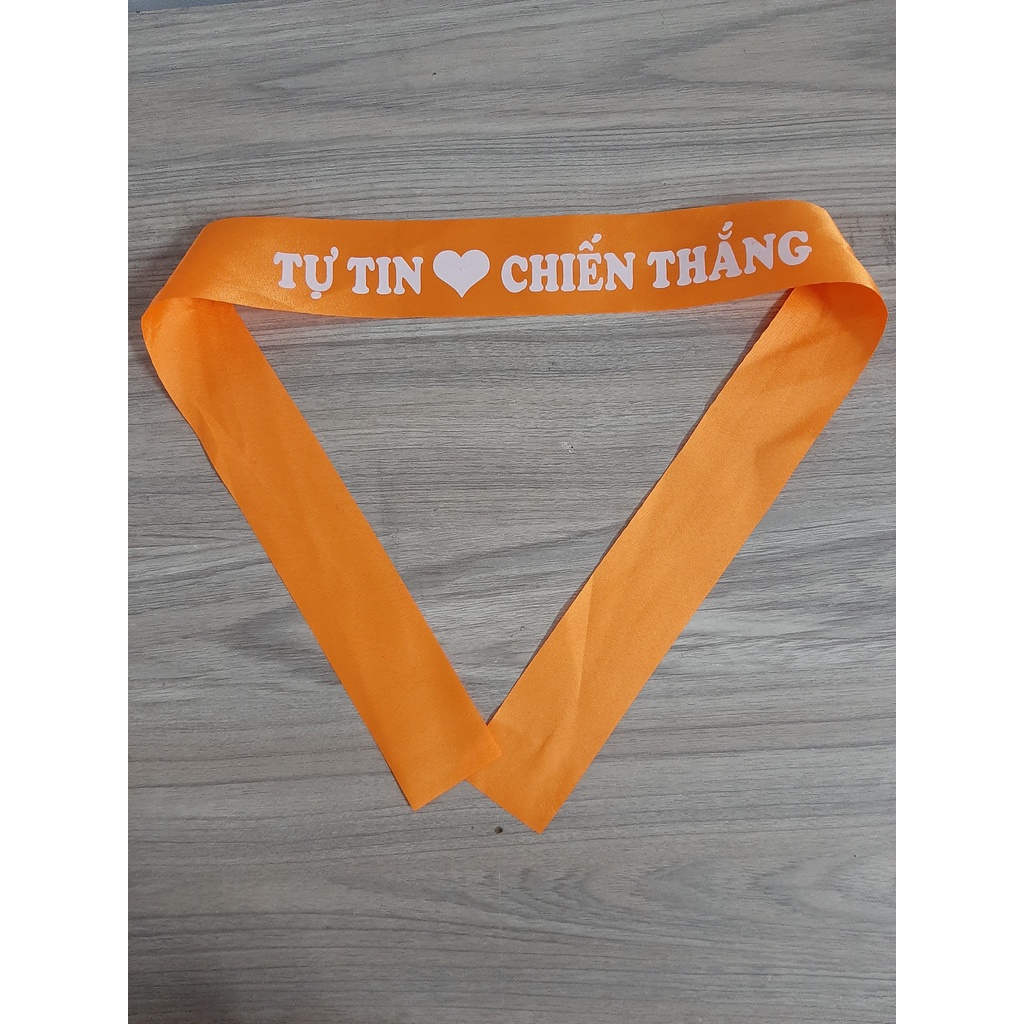 Băng đô cột đầu khẩu hiệu TỰ TIN CHIẾN THẮNG