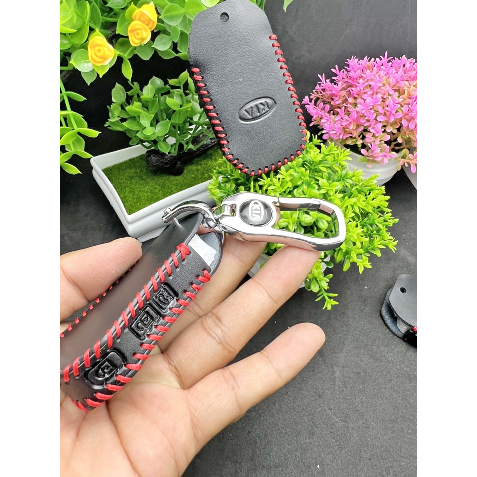 Bao Da chì khóa xe Kia Cerato 2019 3 nút thông minh ( nút cạnh sườn)