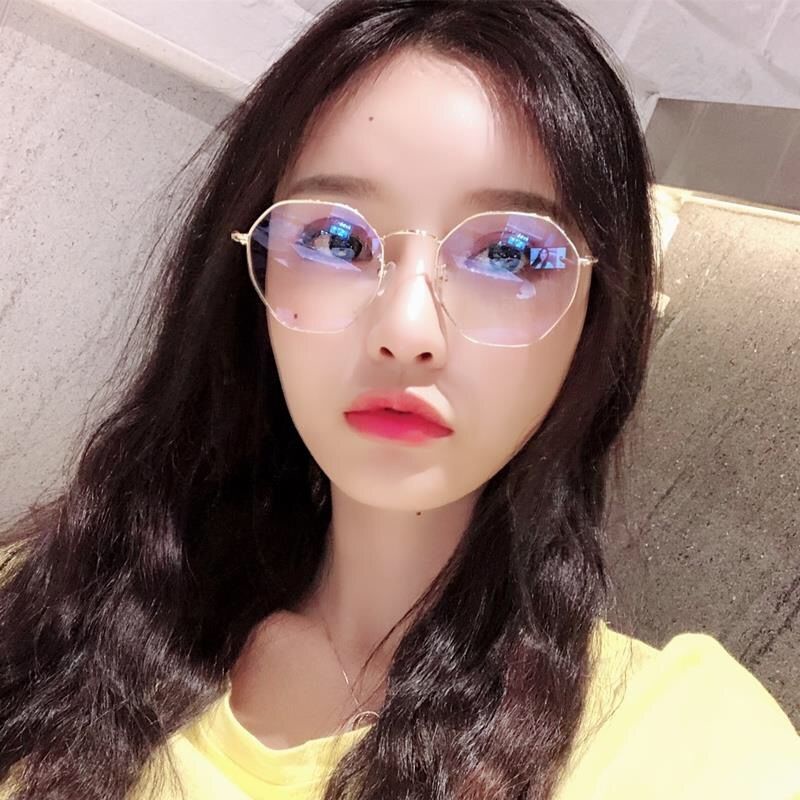 Kính Cận Tròng Lục Giác Phong Cách Hàn Quốc Cho Nữ