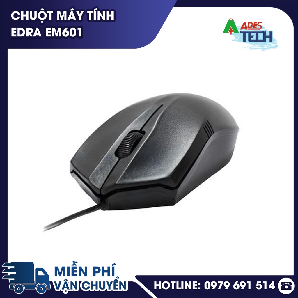 Chuột Máy Tính EDRA EM601 Dành Cho Văn Phòng, PC, Dàn Games Có Dây Bảo hành 12 tháng - CHÍNH HÃNG