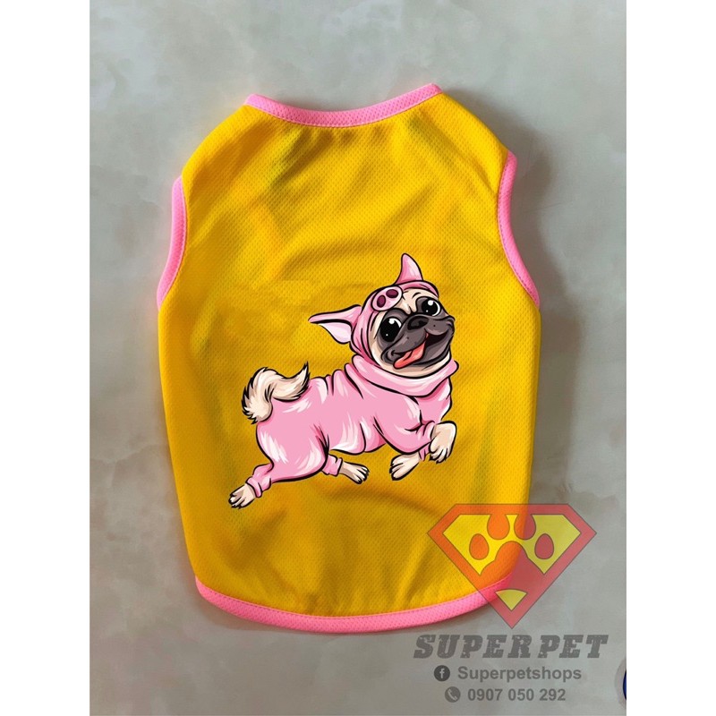 ÁO THÚ CƯNG HÌNH CHÓ PUG DỄ THƯƠNG SIÊU XINH GIÁ RẺ