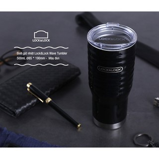 Cốc giữ nhiệt Lock&Lock Black Wave Tumbler LHC4147BLK