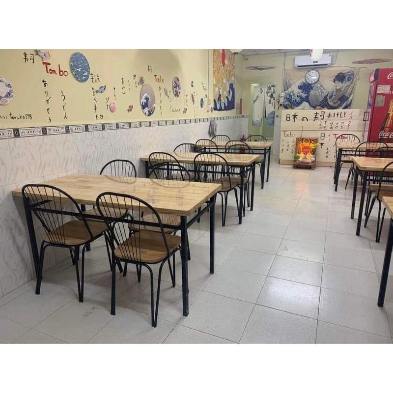 Bộ bàn ghế quán ăn - nhà hàng - cà phê - trà sữa hàng đẹp giá đẹp