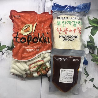 COMBO 1KG  BÁNH GẠO SANADE + 200G SỐT CHIẾT + 450G CHẢ CÁ LIÊN DOANH