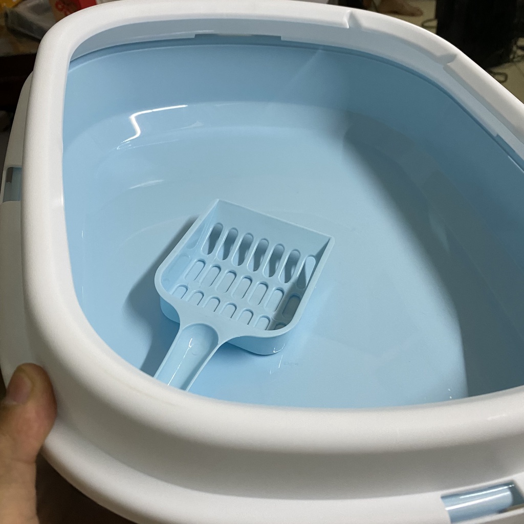 Chậu đựng cát vệ sinh cho chó mèo + tặng kèm xẻng CÓ ẢNH THẬT