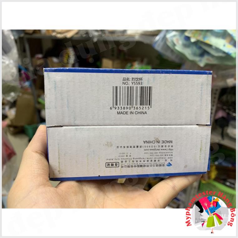 Bộ 6 chén uống rượu Deli gân cao cấp 18ml #5593