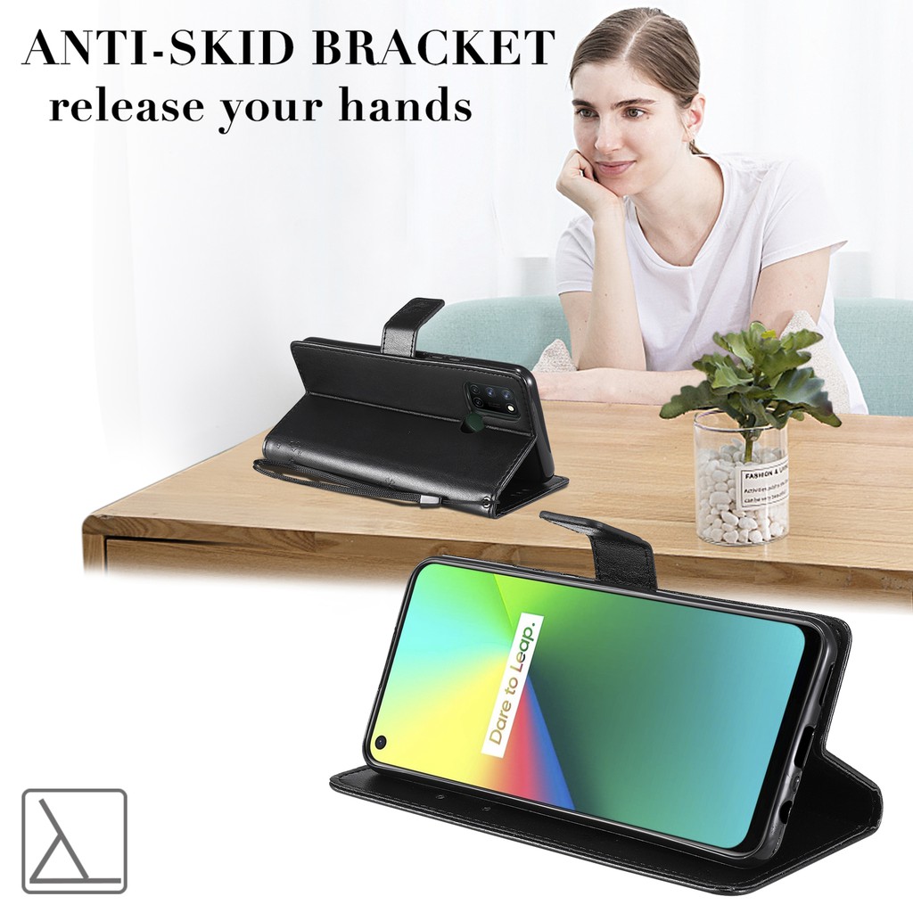 Bao da điện thoại họa tiết cây và mèo dập nổi cho OPPO REALME 7 / REALME 7 PRO / REALME 7I / REALME C17 | BigBuy360 - bigbuy360.vn