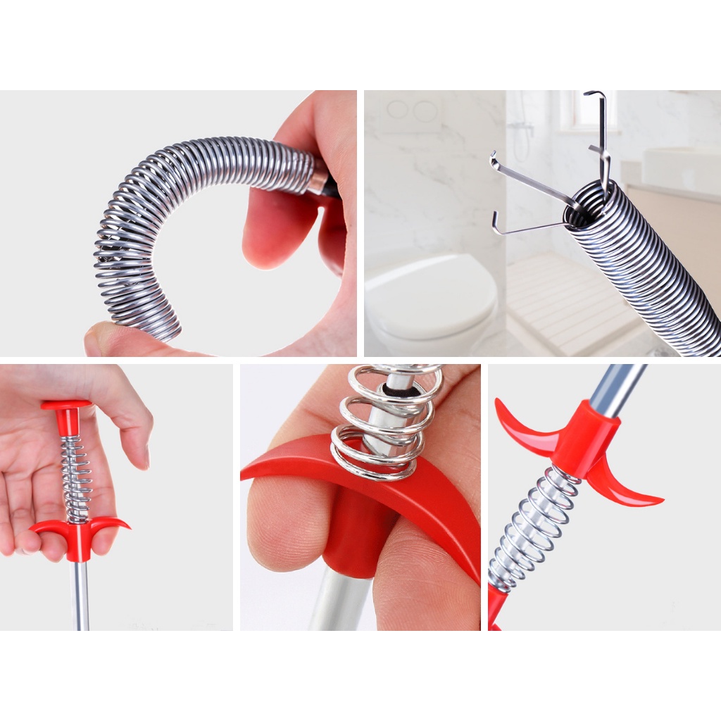 [3m] Dụng Cụ Thông Cống, Gắp Rác Thông Tắc Đường Ống 3m