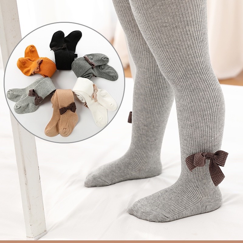 QUẦN TẤT LIỀN BÀN ĐÍNH NƠ SIÊU XINH CHO BÉ YÊU