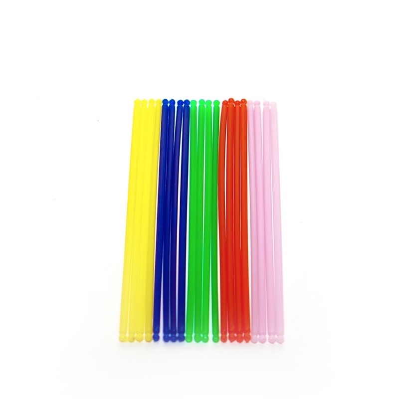 QUE TÍNH CHO TRẺ TẬP ĐẾM BẰNG NHỰA ĐỦ MÀU SẮC.( 1 VỈ 20 CÁI )
