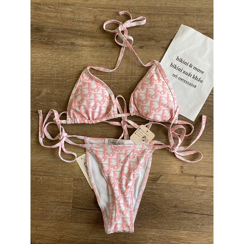 [BKN196] &lt;BRAND&gt; SET BIKINI DR HỒNG MIX ĐÁ